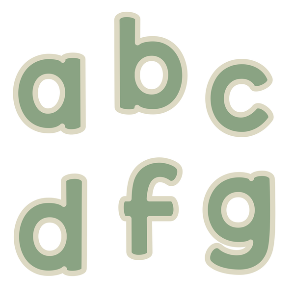 Printable Boho Neutral Alphabet Letters Bundle Pack, Colorful Decorative Letters