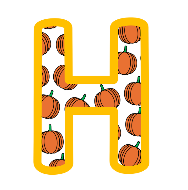 Printable Bright Alphabet Letters Bundle Pack, Fall Decorative Letters
