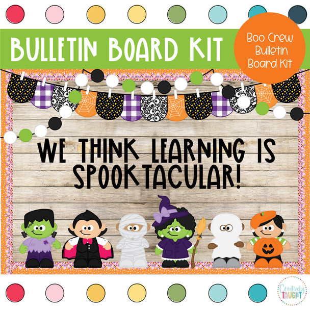 Boo Crew - Halloween -October Bulletin Board Kit by Creatively Taught