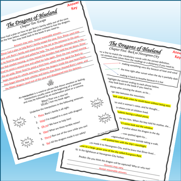 My Father's Dragon Novel Study Bundle