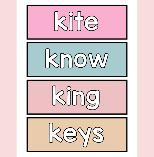 Printable Boho Minimalist Name Slips, Timecards, Alphabet letters Bundle Pack