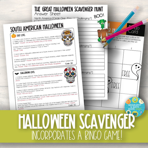 The Great Geography Halloween Scavenger Hunt Around the World | Social Studies The Great Geography Halloween Scavenger Hunt Around the World | Social Studies