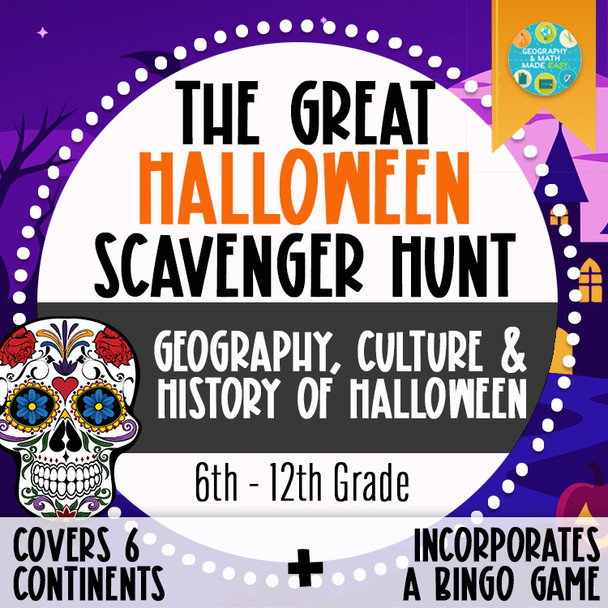 The Great Geography Halloween Scavenger Hunt Around the World | Social Studies The Great Geography Halloween Scavenger Hunt Around the World | Social Studies