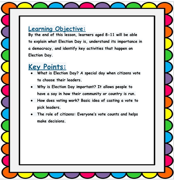 Election Day Activities Pack: Teach Kids About Voting with Printables & Coloring Election Day Activities Pack: Teach Kids About Voting with Printables & Coloring