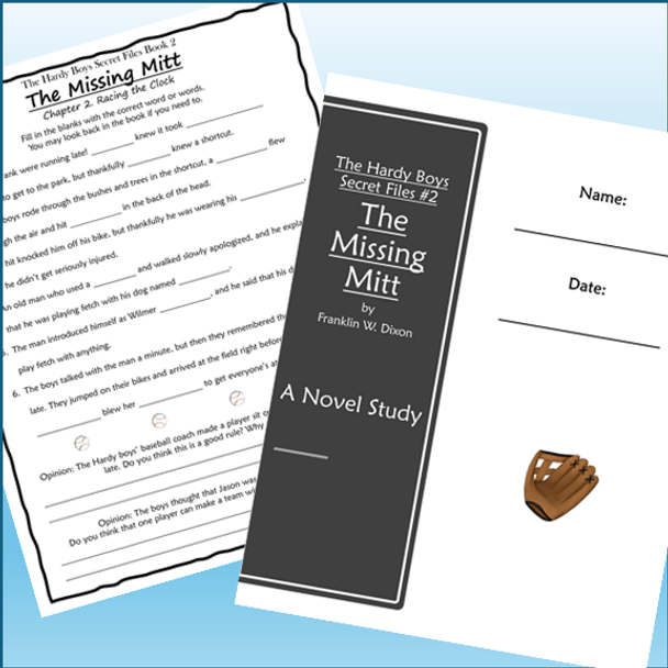The Missing Mitt Novel Study The Hardy Boys Secret Files Book 2