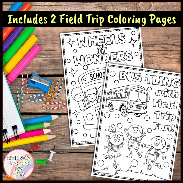 Field Trip Reflection Worksheets | Field Trip Coloring Pages | Reflection Book