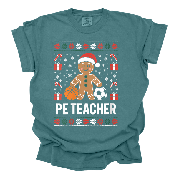 Gingerbread PE Teacher - Comfort Colors