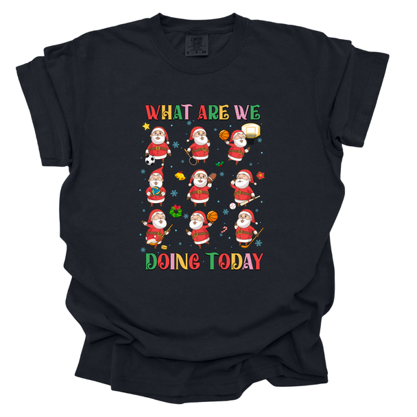 What are we doing today? Santas Comfort Color T-Shirts