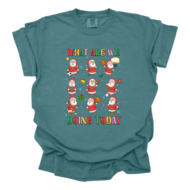 What are we doing today? Santas Comfort Color T-Shirts