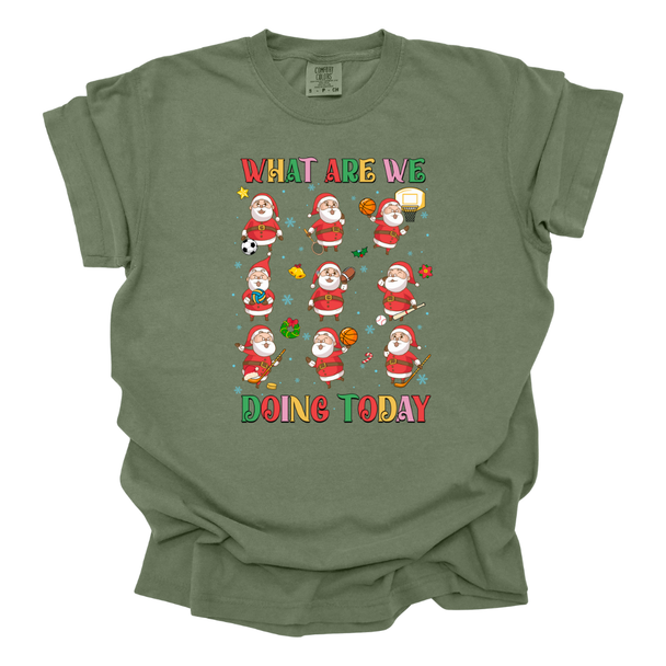 What are we doing today? Santas Comfort Color T-Shirts