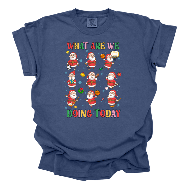 What are we doing today? Santas Comfort Color T-Shirts