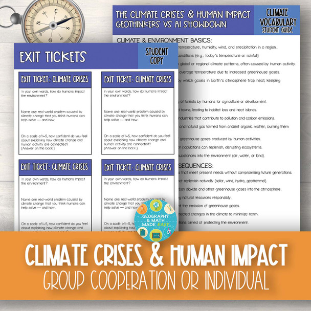 The Climate Crisis and Human Impact | AI vs Student Geography Lesson