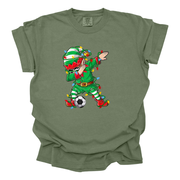 Dabbing Soccer Elf - Comfort Colors T-Shirt