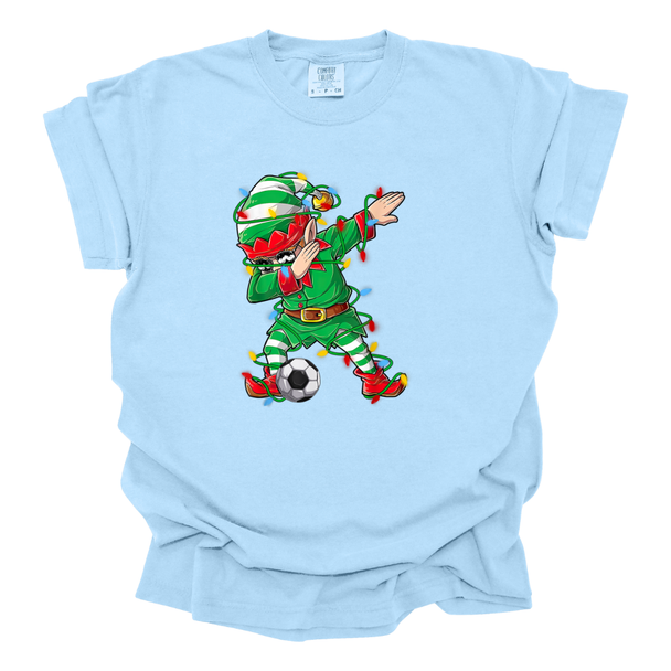 Dabbing Soccer Elf - Comfort Colors T-Shirt