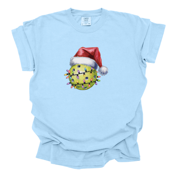 Pickleball in Christmas Lights - Comfort Colors T-Shirt