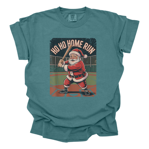 HO HO Homerun Baseball Santa - Comfort Colors T-Shirt