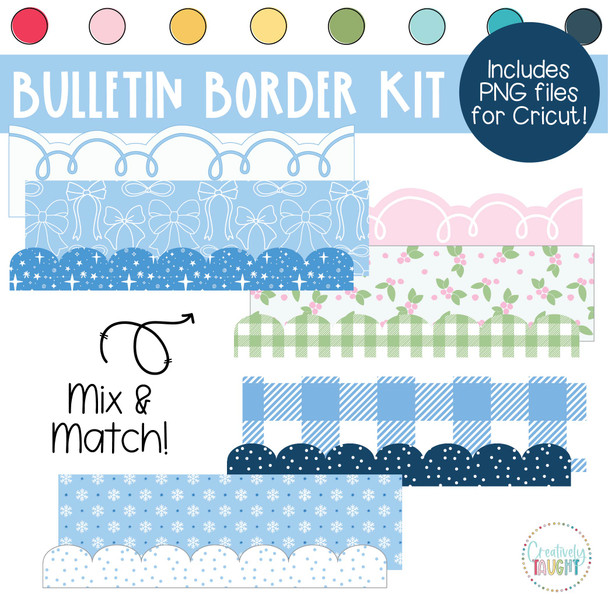 Blue Christmas - Christmas - December Bulletin Board Kit by Creatively Taught