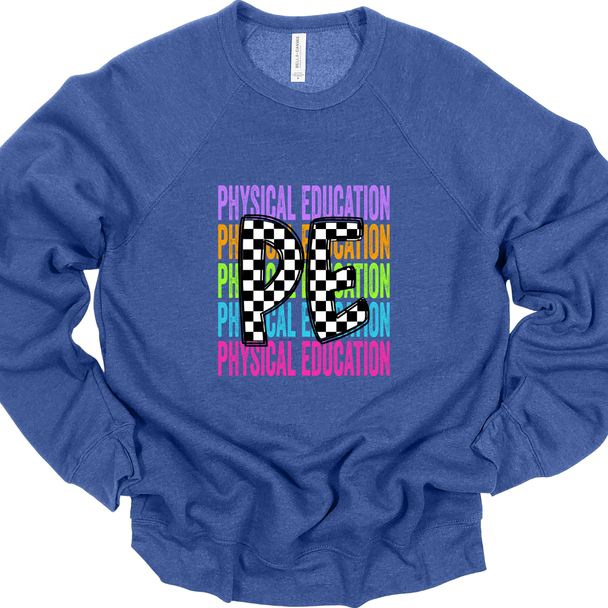Checkered Rainbow PE - Sweatshirt & Hoodie