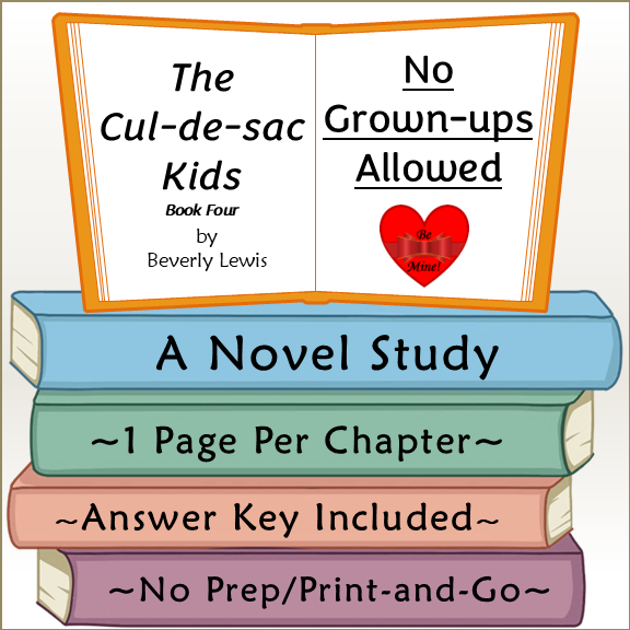 No Grown-ups Allowed Novel Study The Cul-de-sac Kids Book 4