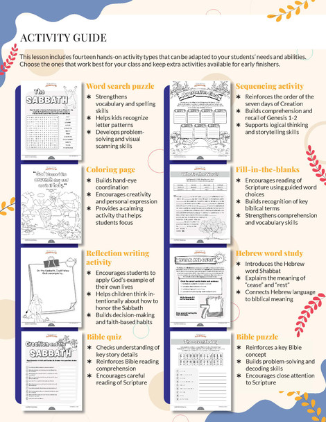 Creation and the Sabbath Workbook