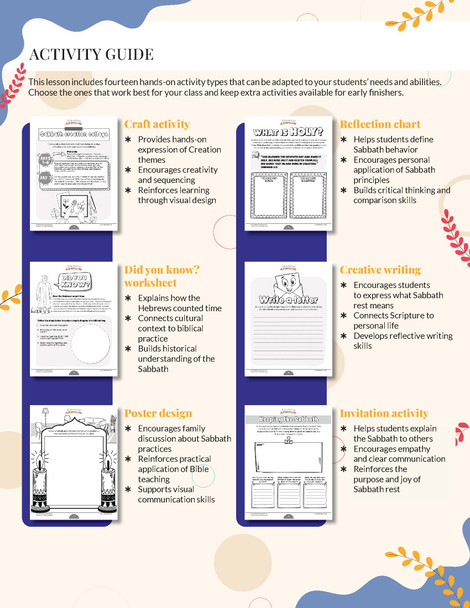 Creation and the Sabbath Workbook
