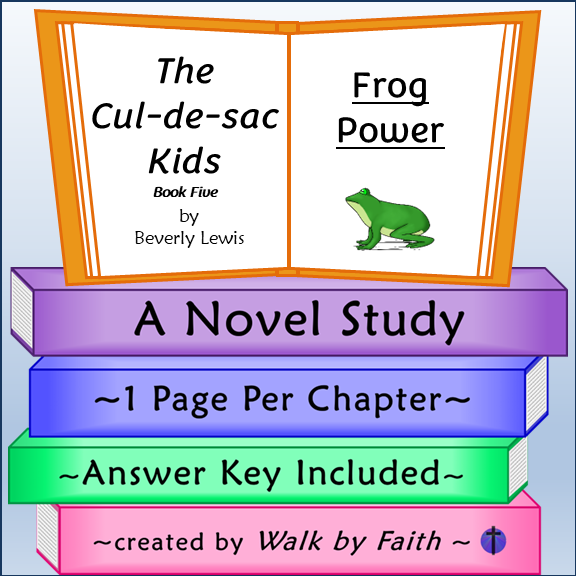 Frog Power Novel Study The Cul-de-sac Kids Book 5