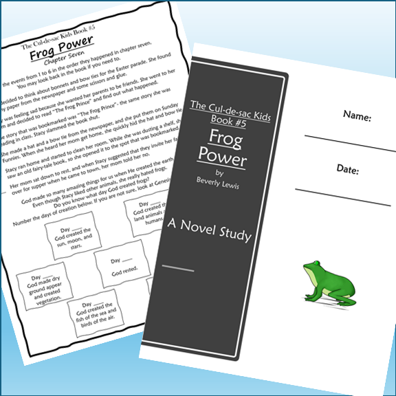 Frog Power Novel Study The Cul-de-sac Kids Book 5