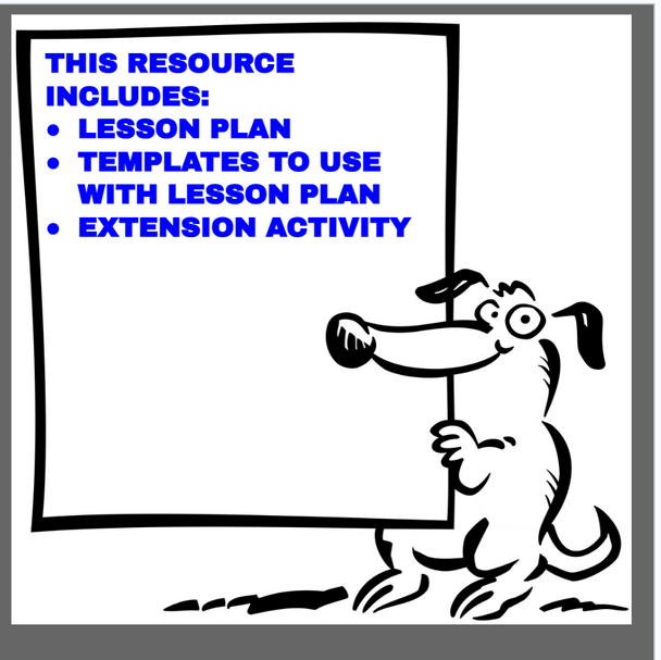 DOGS DON'T WEAR SNEAKERS LESSON PLAN WITH TEMPLATES & EXTENSION ACTIVITY