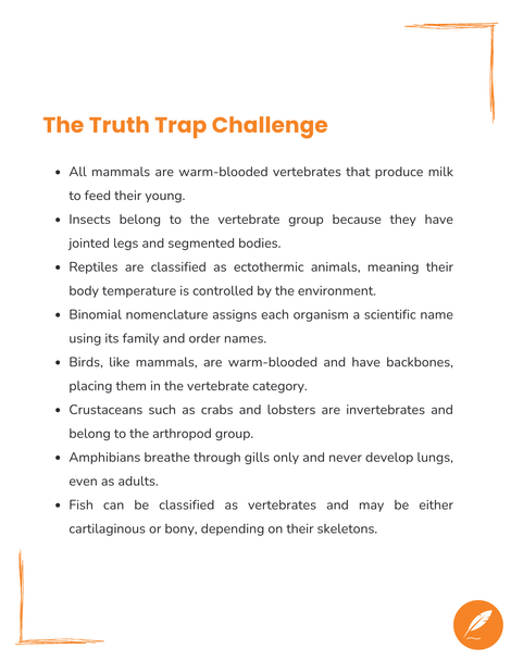 Taxonomy & Classification of Organisms: Digital Escape Room (Biology Sub Plan)