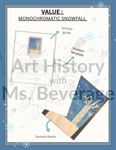 Value : Monochromatic Snowfall - PDF & Digital