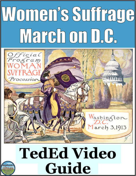 Women's Suffrage Activity March on Washington Video Guide Analysis