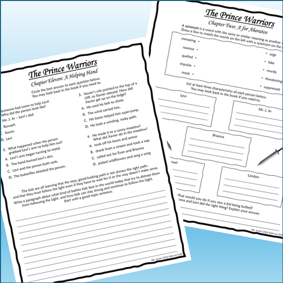 The Prince Warriors Novel Study Bundle