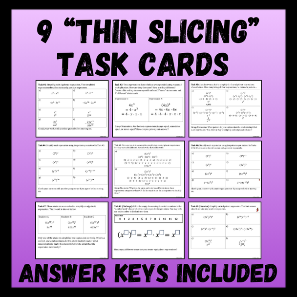 Power to a Power BTC Thin Slicing Mini-Lesson | 8th Grade Math Lesson