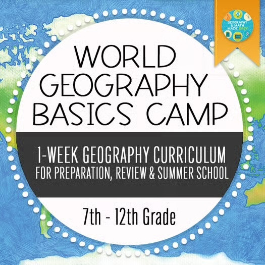 World Geography Basics 1-Week Camp | Introduction to Geography Basics Map Skills