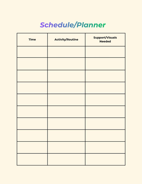 "Little Steps" Planner for Home and school data collection