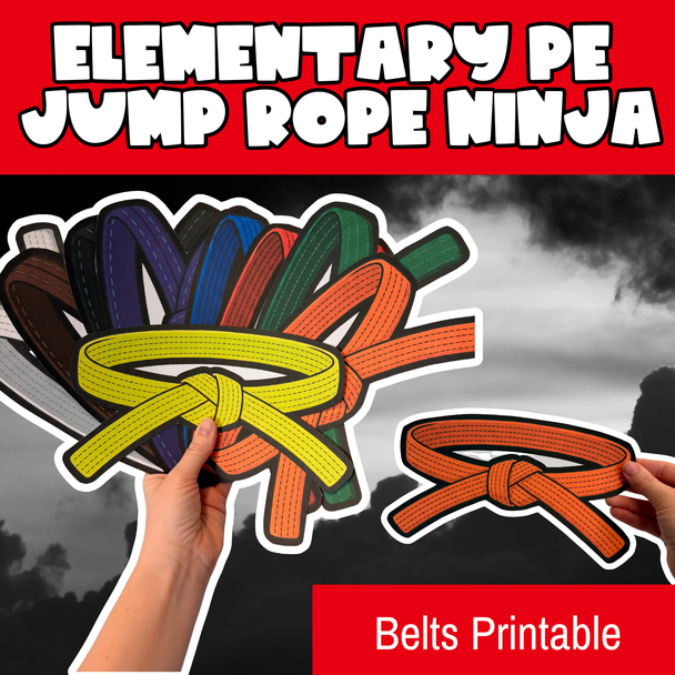 Elementary PE Jump Rope Ninja Bundle