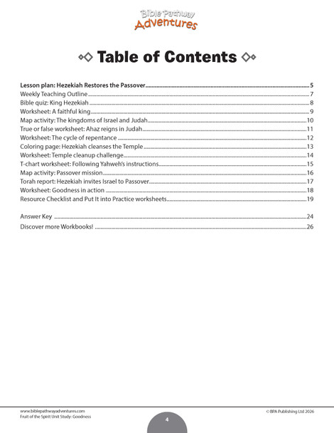 Unit Study | Goodness: Fruit of the Spirit (Grades 3-6)