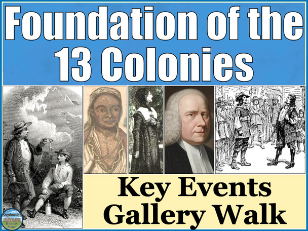 Events of the Foundation of the 13 Colonies Gallery Walk and Activities