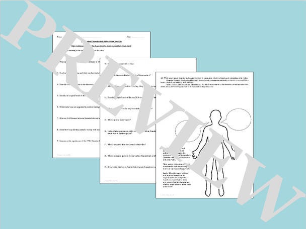 Paleolithic Age and Neolithic Period Activities Bundle