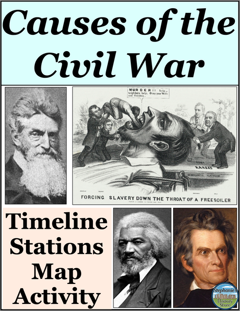 Causes of the Civil War Timeline Map Image Analysis Stations Activity