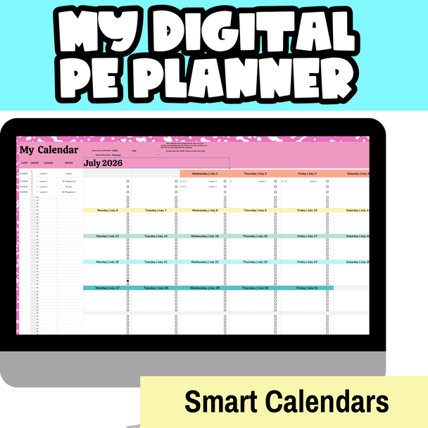 PE Teacher Digital Planner | Back to School