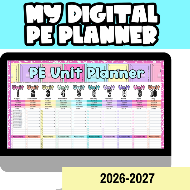 PE Teacher Digital Planner | Back to School