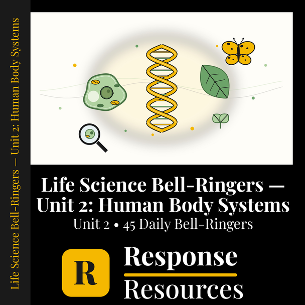 Life Science Bell Ringers Unit 2 - 45 Daily Warm-Ups (Grades 6-8)