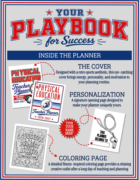 The 2026-2027 ULTIMATE P.E. Teacher Planner
