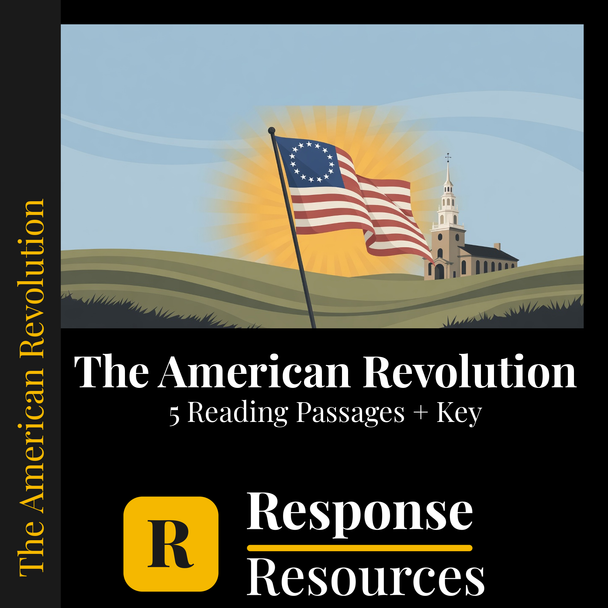 American Revolution Reading Passages - 5 Texts + Questions & Key