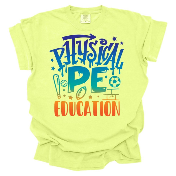 Graffiti Physical Education -PE T-Shirt -Comfort Colors