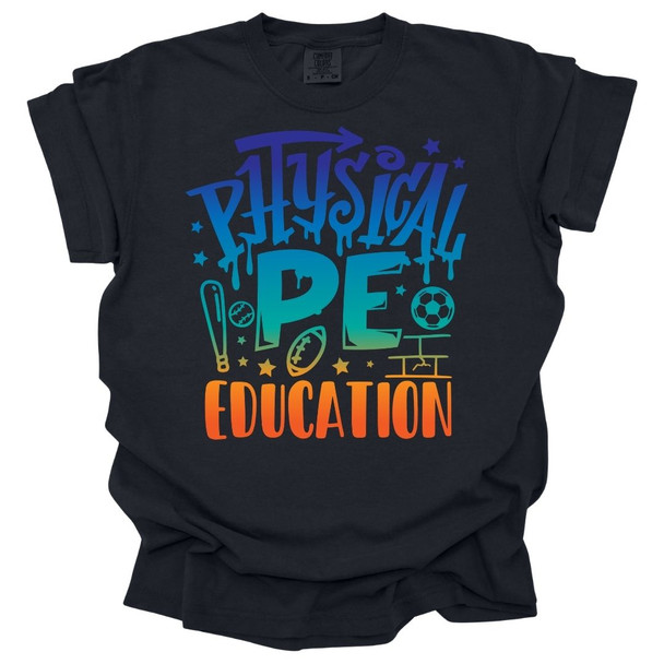 Graffiti Physical Education -PE T-Shirt -Comfort Colors