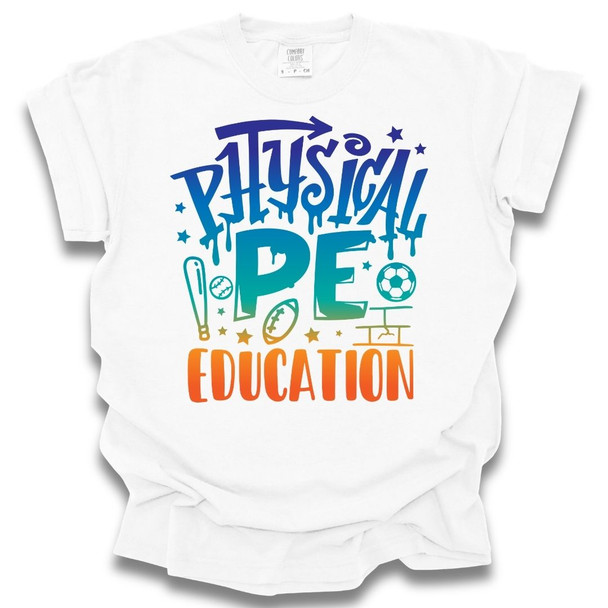 Graffiti Physical Education -PE T-Shirt -Comfort Colors