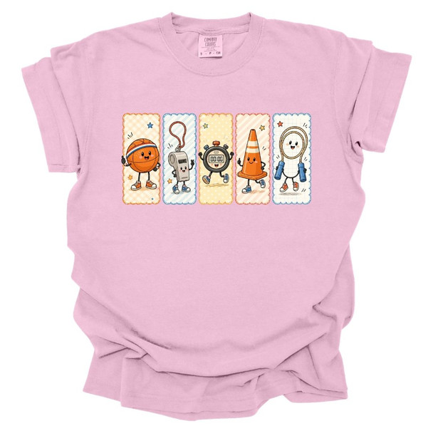 PE Characters - PE teacher T-shirt - Comfort Colors 
