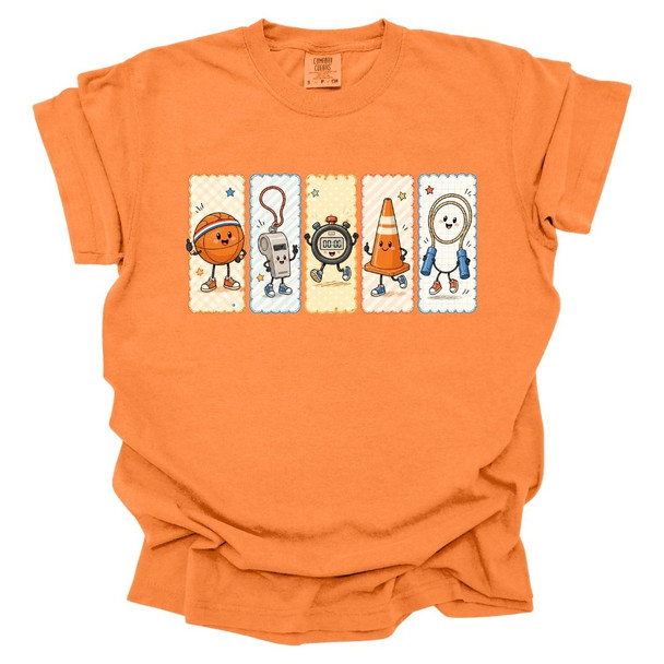 PE Characters - PE teacher T-shirt - Comfort Colors 